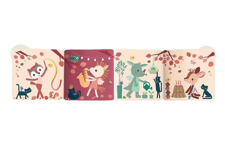 LILLIPUTIENS Magiczna rozkładana książeczka-harmonijka do kąpieli Fiesta Las 12 m+