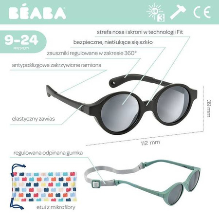 Beaba Okulary przeciwsłoneczne dla dzieci 9-24 miesięcy Black