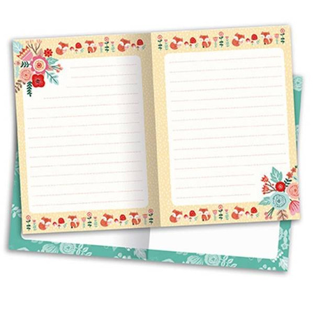 Zestaw 2 miękkich notesów Lisek + Jednorożec 7+, opakowanie zbiorcze 8 sztuk (4 szt. + 4 szt.), Janod