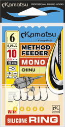 PRZYPON METHOD FEEDER MONO CHINU 12 BLNO/10cm/0,20mm SILICONE RING K-007 OP.5 SZT KAMATSU KONGER 504026312