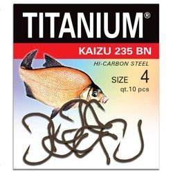Haczyk Titanium KAIZU (10 szt.), rozm. 4 Robinson 02-P-235BN-04