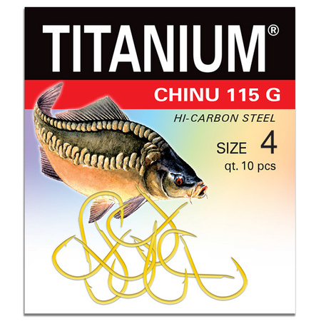 Haczyk Titanium CHINU (10 szt.), rozm. 4 Robinson 02-P-115G-04