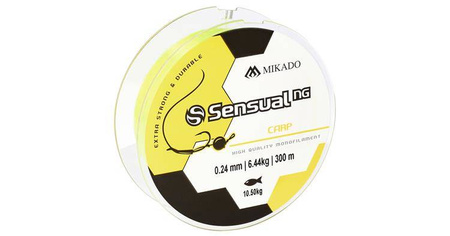 ŻYŁKA - SENSUAL N.G. CARP 0.35mm/23kg/300m - ŻÓŁTA - op.1szp. MIKADO ZSN110-300-035