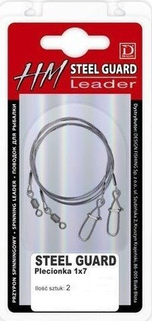 Przypon  HM 1x7 steel braid/ Momoi 20cm 2 szt. 11kg STEEL GUARD DRAGON PDF-57-511-20