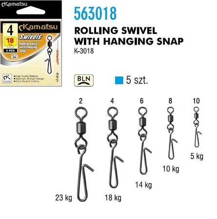 KRĘTLIK Z AGRAFKĄ K3018 6/14kg OP.5SZT KAMATSU 563018006