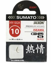 (R) HACZYKI SUMATO ISEAMA 10 ZŁOTE+PRZYPON 0,14 1X10SZT JAXON HY-SGA10