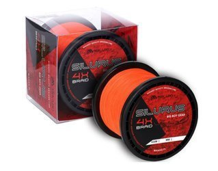 PLECIONKA NA SUMA SILURUS 4 X BRAID (FLUO ORANGE) 0.35mm\33.40kg\600m - op.1szp. MIKADO ZSI00O-600-0.35