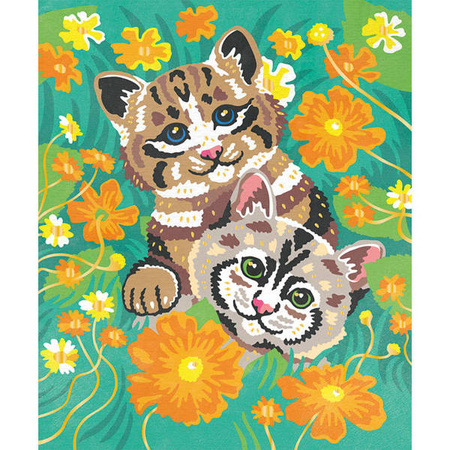 Zestaw kreatywny Malowanie po numerach Małe zwierzątka 2 obrazy 7+, Janod