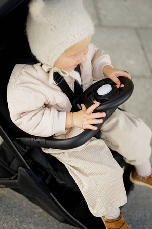 Easywalker Jackey Special Edition Kompaktowy, samoskładający się wózek spacerowy z torbą transportową Gold