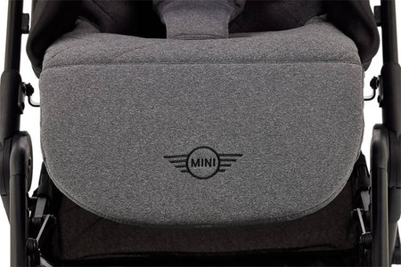MINI by Easywalker Buggy TURN Kompaktowy wózek spacerowy z obrotowym siedziskiem 360° Soho Grey (z osłoną przeciwdeszczową w zestawie)