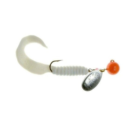 Błystka Mepps AGLIA SPINFLEX srebrna / biały twister 20g