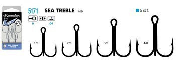KAMATSU KOTWICE K-084 MORSKIE SEA TREBLE POINT 2/0T OP.5SZT 517100920