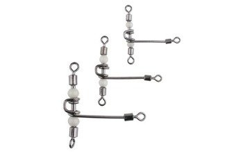 KRĘTLIK POTRÓJNY ROLKOWY Z KORALIKAMI TYPU T - BN - rozm. 8*10 - op.5szt. MIKADO AMA-A3702-8-10