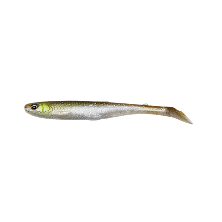 (R) GUMA SLENDER SCOOP SHAD 15CM 17G GREEN SILVER 1szt Savage Gear (74275)