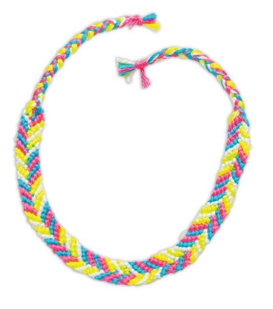 Zestaw do tworzenia biżuterii Neonowe brazylijskie bransoletki 8+, Janod