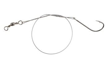 PRZYPON STALOWY Z KR. I HAKIEM 15/20/25cm / 10 kg - op.60 szt (GREEN) MIKADO ZG11-014-60