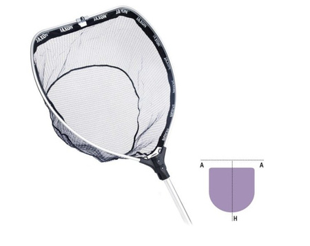 PODBIERAK Z GUMOWĄ SIATKĄ SPINNING SKŁADANY 150CM JAXON PL-AB150X