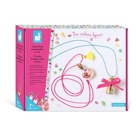 Zestaw kreatywny do tworzenia biżuterii Fiolki ze słodyczami 7+, Janod