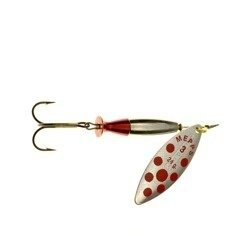 Błystka Mepps AGLIA LONG HEAVY złota / czerwone kropki nr 3