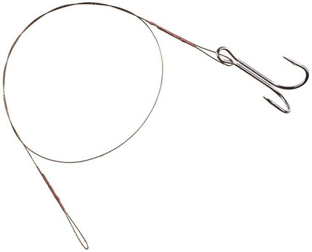 PRZYPON STALOWY Z PODW. KOTWICĄ 35cm / 10 kg - op.2 szt (BROWN) MIKADO ZG11-030