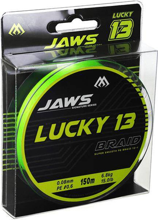 PLECIONKA - JAWS LUCKY 13 - 0.08mm/6.8kg/150m - FLUO ZIELONA
- op.1szp. MIKADO ZJ13-150-008