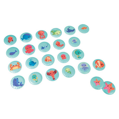 Gra memory do kąpieli Morskie dzieci 24 elementy 2+, Janod
