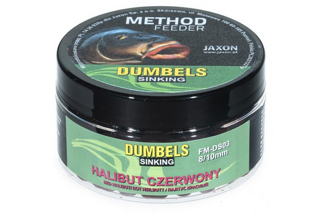 DUMBELS SINKING METHOD FEEDER 8/10MM HALIBUT CZERWONY 50G JAXON FM-DS03