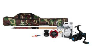 ZESTAW - SPŁAWIKOWY DUŻY Z WĘDKĄ , KOŁOWROTKIEM I AKCESORIAMI - op.1kpl. MIKADO CS-SIG-01