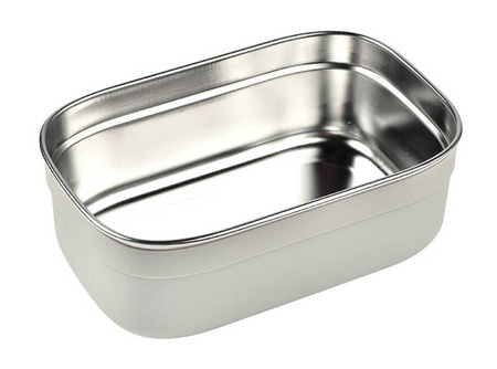 Beaba Lunchbox ze stali nierdzewnej konfigurowalny z silikonową pokrywką i osłoną Powder Pink