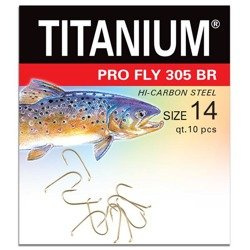 Haczyk Titanium PRO FLY (10 szt.), rozm. 14 Robinson 02-P-305BR-14