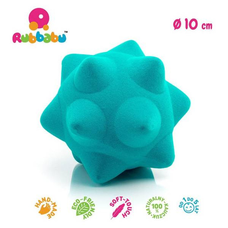 Rubbabu Zestaw 6 sensorycznych piłek z mocną fakturą (opakowanie zbiorcze 6 szt.)