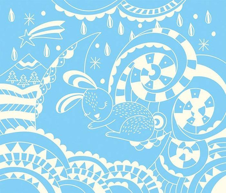 Zestaw kreatywny Do zdrapywania Karty świecące w ciemności Nocny świat 7+, Janod