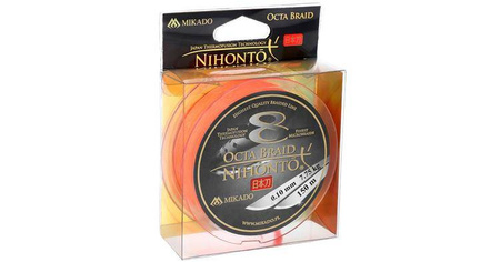 PLECIONKA NIHONTO OCTA BRAID  018 ORANGE 150M + GRATIS MIKADO Z24O-018
