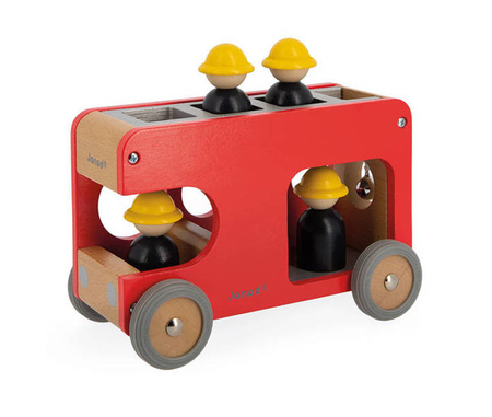 Straż pożarna drewniana Bolid 2+, Janod