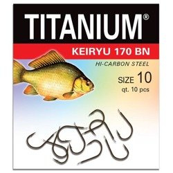Haczyk Titanium KEIRYU (10 szt.), rozm. 10 Robinson 02-P-170BN-10