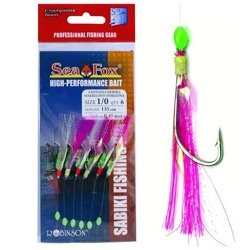 Przywieszka makrelowo-dorszowa Sea Fox, r. 1/0, 6 szt. Sea Fox 45-ZA-M01-1/0