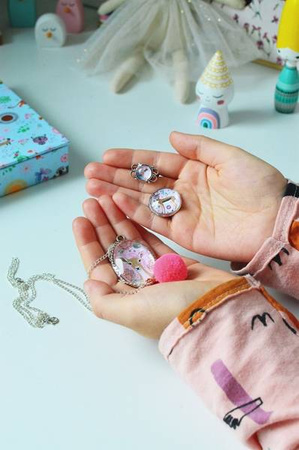 Zestaw kreatywny do tworzenia biżuterii z kaboszonami Urocze zwierzaki 10+, Janod