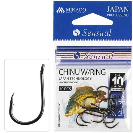 HACZYK SENSUAL - CHINU W/RING Nr 4 BN - torebka 10szt. MIKADO HS10026-4B