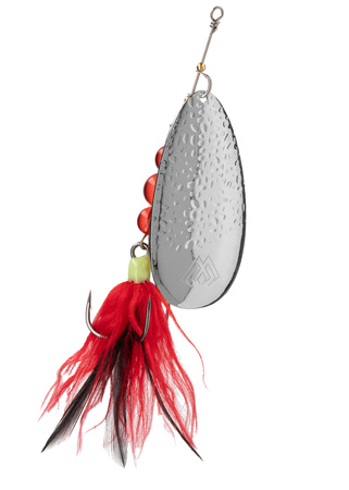 BŁYSTKA OBROTOWA - MONSTER SPINNER nr 5 - SILVER RED - op.1szt.