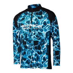 MARINE UV LONG SLEEVE TEE XXL SEA BLUE Savage Gear (73668)