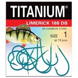 Haczyk Titanium LIMERICK (10 szt.), rozm. 1 Robinson 02-P-188DB-01