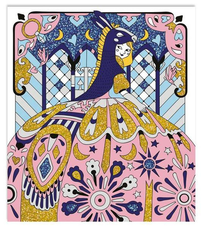 Zestaw kreatywny Magiczny brokat Księżniczki z bajek 5+, Janod