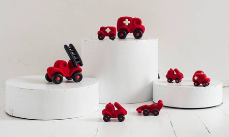 Rubbabu Wóz strażacki sensoryczny czerwony (uzupełnienie asortymentu B – indeks 20319)