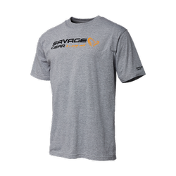SIGNATURE LOGO T-SHIRT L GREY MELANGE Savage Gear (73651)