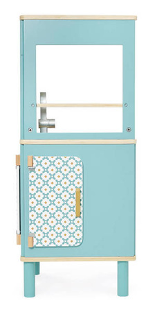 Trójstronna drewniana kuchnia narożna Trio z 5 akcesoriami 3+, Janod