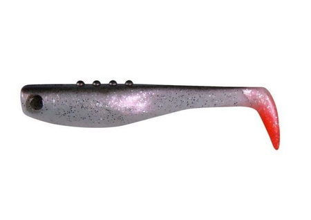 Ripper  BANDIT 4"/10cm 3szt./bag PEARL PS/BLACK silver glitter - red tail BOX    DRAGON CHE-BD40S-03-161