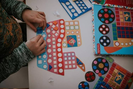 Zestaw kreatywny Mozaika Pojazdy 3+, Janod