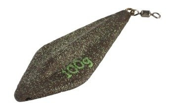 CIĘŻAREK Z KRĘTLIKIEM "TRILOBIT" (C.ZIELONY) - 100 g - op.10szt MIKADO OMK-30G-100