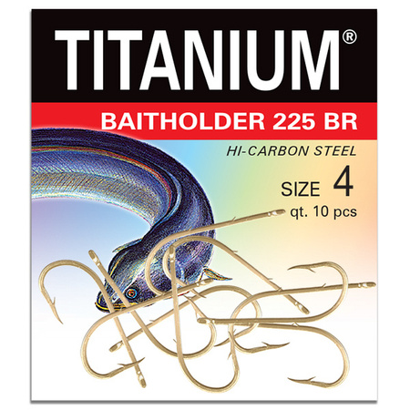 Haczyk Titanium BAITHOLDER (10 szt.), rozm. 4 Robinson 02-P-225BR-04