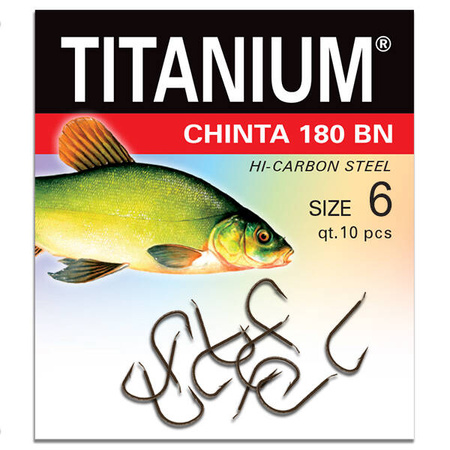 Haczyk Titanium CHINTA (10 szt.), rozm. 6 Robinson 02-P-180BN-06